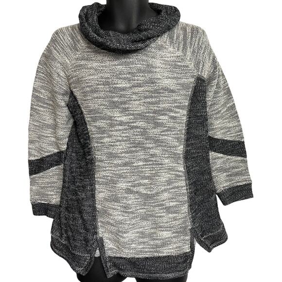 Maurices Sweater Womens Plus 0X Gray Cowl Neck Long Sleeve Pullover Cotton Blend - Picture 1 of 5